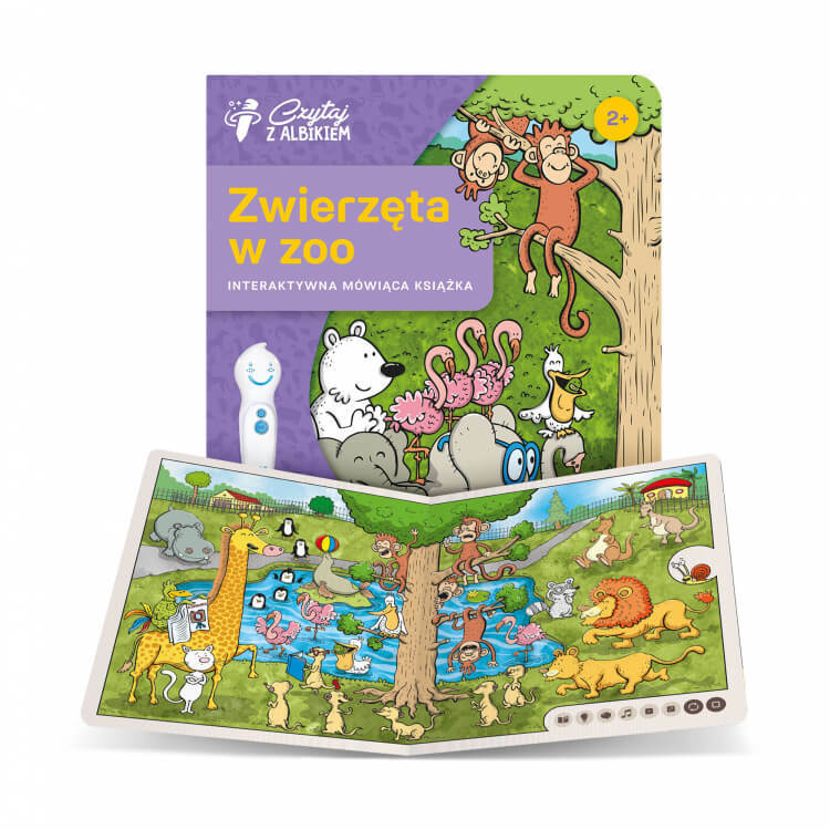 ZESTAW CZYTAJ Z ALBIKIEM ZWIERZETA W ZOO