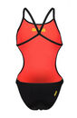 dwustronny stroj kapielowy arena rule breaker hooked black fluo red