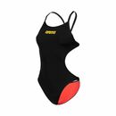 dwustronny stroj kapielowy arena rule breaker hooked black fluo red